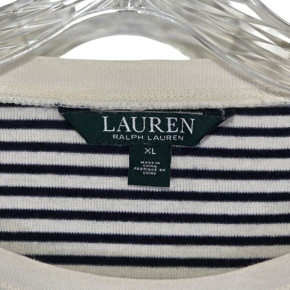 Lauren Ralph Lauren Womens Striped Suede Elbow Patches XL - Picture 3 of 9